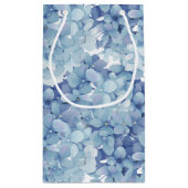 あじさい花の水色 スモールペーパーバッグ (裏面)