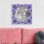 あじさい花の花の抽象芸術自分の写真を追加 キャンバスプリント (インサイチュ (リビング))