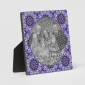 あじさい花の花の抽象芸術自分の写真を追加 フォトプラーク (正面)