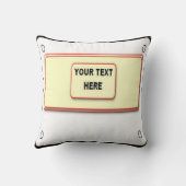 あじさい花の装飾フローラアートピンク クッション (裏面)