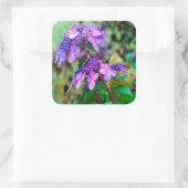 あじさい花を叫ぶ紫色のひねり スクエアシール (バッグ)