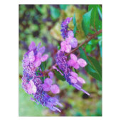 あじさい花を叫ぶ紫色のひねり テーブルクロス (正面)