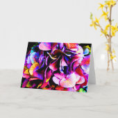 あじさい花カード カード (黄色い花)