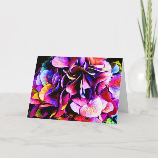 あじさい花カード カード (正面)