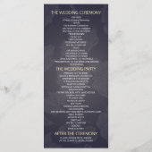 あじさい花ストリングライト結婚式 プログラム (裏面)