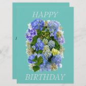 あじさい花ハッピーバースデー (正面/裏面)