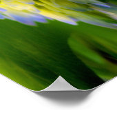 あじさい花ファンタジーフローラ抽象芸術 ポスター (角)