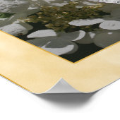 あじさい花フレーム自分の写真を作成 ポスター (角)