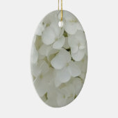 あじさい花フローラ白エレガント花 セラミックオーナメント (右)