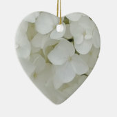 あじさい花フローラ白エレガント花 セラミックオーナメント (右)