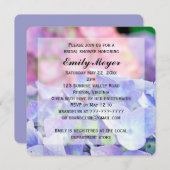 あじさい花ブライダルシャワー招待 招待状 (正面/裏面)