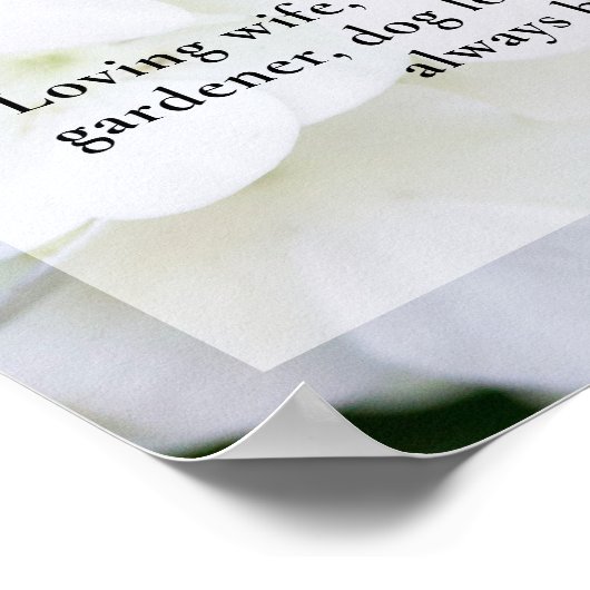 あじさい花ライフお祝い写真葬儀 ポスター (角)