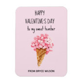 あじさい花先生のバレンタインデーフレキシブル マグネット (縦)