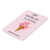 あじさい花先生のバレンタインデーフレキシブル マグネット (左側)