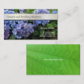 あじさい花名刺(青) 名刺 (正面/裏面)