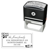 あじさい花差出人住所 セルフインキングスタンプ (インサイチュ)