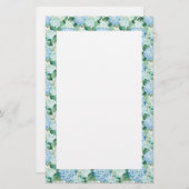 あじさい花文房具紙 便箋 (正面/裏面)