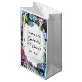 あじさい花枠結婚さんありがとう スモールペーパーバッグ (正面アングル)