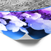 あじさい花染め額写真を追加 ポスター (角)