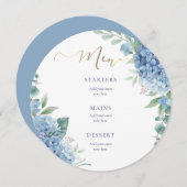 あじさい花結婚のメニュー メニュー (正面/裏面)
