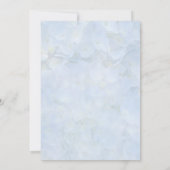 あじさい花結婚のリハーサルディナー 招待状 (裏面)