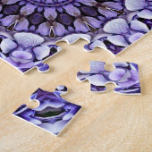 あじさい花花びら抽象芸術写真の追加 ジグソーパズル (側面)