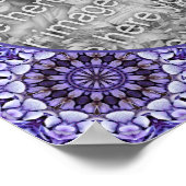 あじさい花花びら抽象芸術写真の追加 ポスター (角)