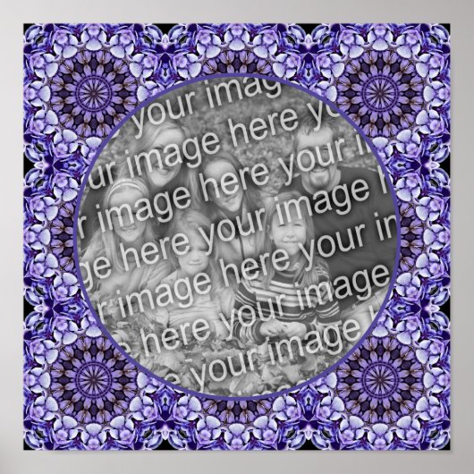 あじさい花花びら抽象芸術写真の追加 ポスター (正面)