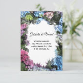 あじさい花額縁縁結び発表 案内状 (スタンド正面)