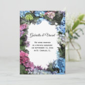 あじさい花額縁縁結び発表 案内状 (スタンド正面)