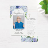 あじさい葬儀記念詩カード (デスク)