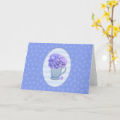 あじさい誕生日カード カード (黄色い花)