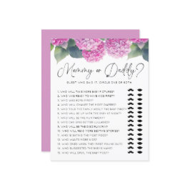 あじさい赤ちゃんシャワーママまたはパパのゲーム