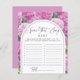 あじさい赤ちゃんシャワー名ソングゲーム