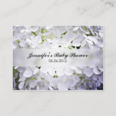 あじさい赤ちゃんシャワー登録カード エンクロージャーカード (裏面)