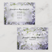 あじさい赤ちゃんシャワー登録カード エンクロージャーカード (正面/裏面)