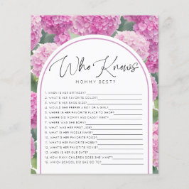 あじさい赤ん坊のシャワーがママのゲームを知っている