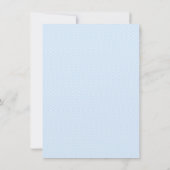 あじさい青い花が私の花嫁I 招待状 (裏面)