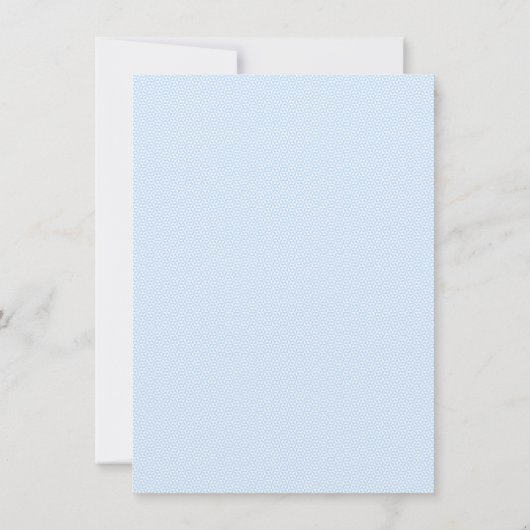 あじさい青い花が私の花嫁I 招待状 (裏面)