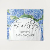 あじさい青い花男の子 タペストリー (正面(横))