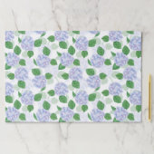 あじさい青フローラパーティー紙ランチョンマット ペーパーパッド (インサイチュ)