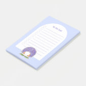 あじさい餅ぬい日紫の青い花 ポストイット (アングル)