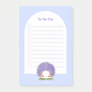 あじさい餅ぬい日紫の青い花 ポストイット