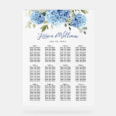 あじさい12テーブル座席表アクリル記号 アクリルサイン (正面)