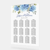 あじさい12テーブル座席表アクリル記号 アクリルサイン (傾斜)