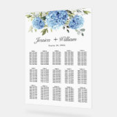 あじさい15テーブル座席表アクリル記号 アクリルサイン (傾斜)