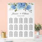 あじさい15テーブル座席表アクリル記号 アクリルサイン (ウェディング)