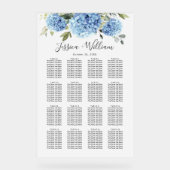 あじさい16テーブル座席表アクリル記号 アクリルサイン (正面)