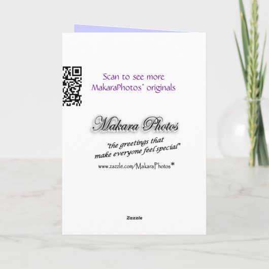 あじさい2385花瓶 – カスタマイズ任意の大事な行事 カード (裏面)