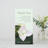 あじさい3カスタム悔やみや弔慰ありがとうフォトカード サンキューカード (スタンド正面)